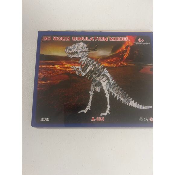 3D Wood Dinosaur Puzzles - Picture 2 of 8